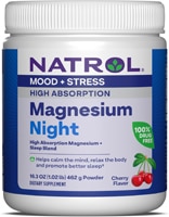 Natrol Magnesium Night Powder Cherry