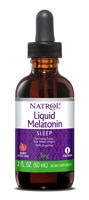 Natrol Melatonin 1 mg Sleep Supplement Liquid Berry