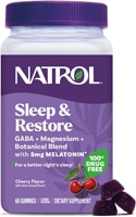 Natrol Sleep & Restore Gummies with Melatonin Cherry