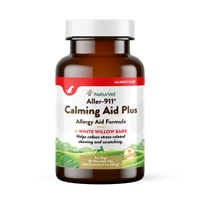 NaturVet Aller-911 Calming Aid Plus Allergy Aid Formula Plus White Willow Bark