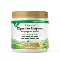 NaturVet Digestive Enzymes Plus Probiotic Powder for Dogs & Cats