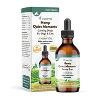 NaturVet Hemp Quiet Moments Calming Drops Hemp Oil for Dogs & Cats