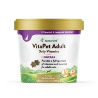 NaturVet VitaPet Adult Daily Vitamins Plus Omegas for Cats