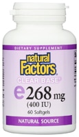 Natural Factors Clear Base E