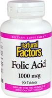 Natural Factors Folic Acid