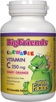 Natural Factors Kids Big Friends Vitamin C Tangy Orange