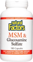 Natural Factors MSM and Glucosamine Sulfate