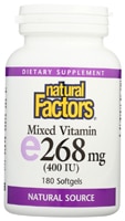 Natural Factors Mixed Vitamin E 268 mg