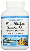 Natural Factors OmegaFactors Wild Alaskan Salmon Oil