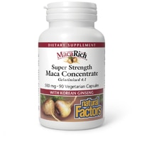 Natural Factors Organic MacaRich™ Super Strength Power Maca with Ginseng