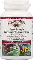 Natural Factors ResveratrolRich Resveratrol Concentrate Super Strength