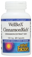 Natural Factors WellBetX® Cinnamon Extract