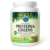 Natural Factors Whole Earth & Sea Fermented Organic Protein & Greens Vanilla Chai