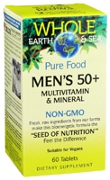 Natural Factors Whole Earth & Sea Men's 50 plus Multivitamin & Mineral