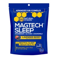 Natural Stacks MagTech Sleep with Magnesium Glycine & Chamomile Lavender Berry