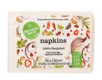 Natural Value Paper Napkins 100% Recycled 1-Ply