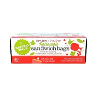 Natural Value Reclosable Sandwich Bags BPA Free PVC Free