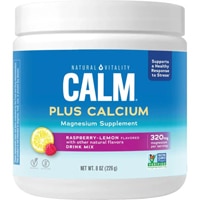 Natural Vitality Calm Plus Calcium Magnesium Drink Mix Raspberry Lemon