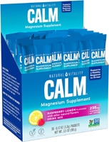 Natural Vitality Calm Powder Stick Packs Raspberry Lemon