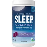 Natural Vitality Calm Sleep Gummies Magnesium Blueberry Pomegranate