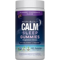 Natural Vitality Calm Sleep Magnesium Melatonin L-Theanine Blueberry Pomegranate