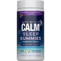 Natural Vitality Calm Sleep Magnesium Melatonin L-Theanine Blueberry Pomegranate