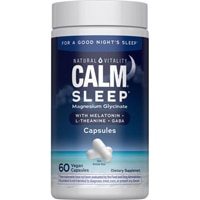 Natural Vitality Calm Sleep Magnesium Melatonin L-Theanine GABA