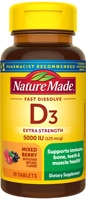 Nature Made D3 Fast Dissolve Tablets Mixed Berry