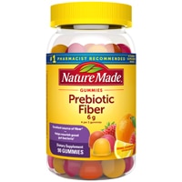 Nature Made Prebiotic Fiber Gummies Orange Strawberry & Lemon