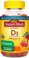 Nature Made Vitamin D Extra Strength Gummies Strawberry Peach & Mango