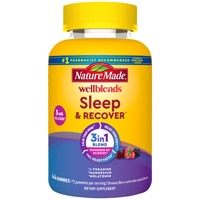 Nature Made Wellblends Sleep & Recover Sleep Aid Melatonin L Theanine Magnesium