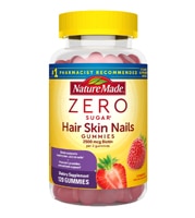 Nature Made Zero Sugar Hair Skin Nails Gummies Cherry