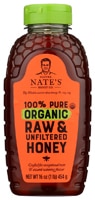 Nature Nate's 100% Pure Organic Raw & Unfiltered Honey
