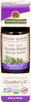 Nature's Answer 100% Pure Organic Essential Oil Blend Alpine Fresh