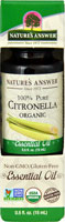 Nature's Answer 100% Pure Organic Essential Oil Citronella