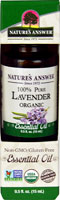 Nature's Answer 100% Pure Organic Essential Oil Lavender