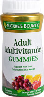 Nature's Bounty Adult Multivitamin Gummies Orange Cherry Grape