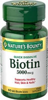 Nature's Bounty Biotin Natural Strawberry