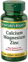 Nature's Bounty Calcium Magnesium Zinc