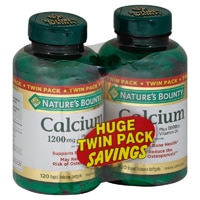 Nature's Bounty Calcium Plus Vitamin D3 120 Softgels Twin Pack