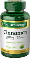 Nature's Bounty Cinnamon plus Chromium