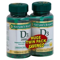 Nature's Bounty D3-2000 IU 150 Softgels Twin Pack