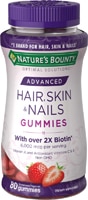 Nature's Bounty Optimal Solutions Hair Skin & Nails Gummies Strawberry