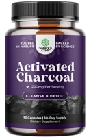 Nature's Craft Activated Charcoal for Detox & Cleanse - Purifying Coconut Capsules