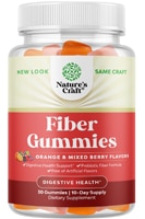 Nature's Craft Fiber Gummies Orange & Mixed Berry