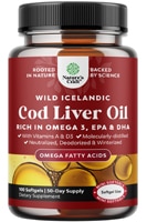 Nature's Craft Wild Icelandic Cod Liver Oil - Omega Fatty Acids