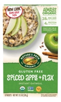 Nature's Path Organic Gluten Free Instant Hot Oatmeal Spiced Apple with Flax