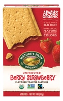 Nature's Path Organic Unfrosted Toaster Pastries Berry Strawberry