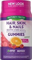 Nature's Truth Gorgeous Hair Skin Nails Gummies Natural Fruit