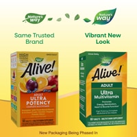 Nature's Way Alive! Adult Ultra Potency Complete Multivitamin - Vitamins C D B12 E